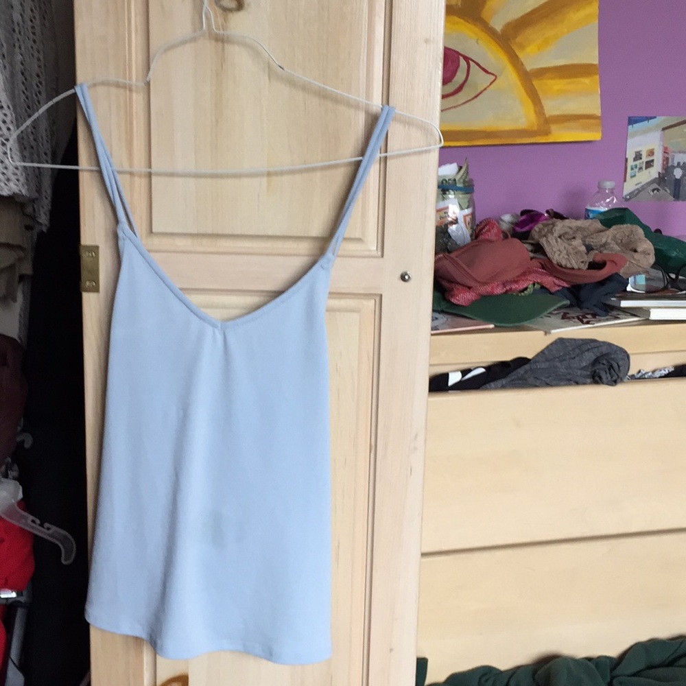 Silence + Noise pale blue tank
